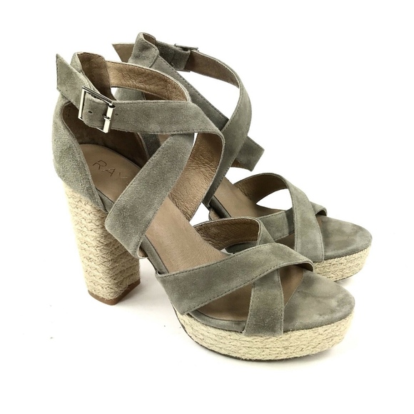 espadrille block heel sandals